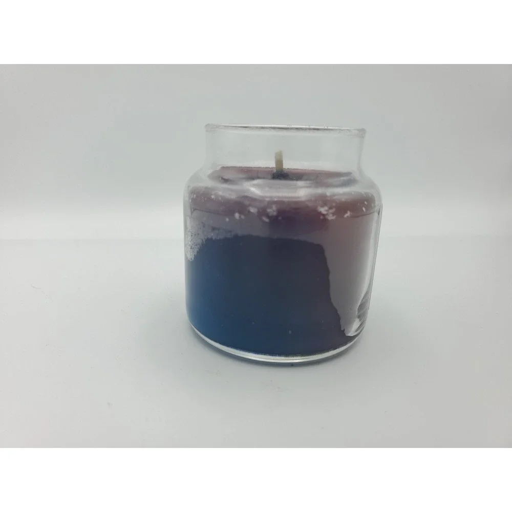 Turquoise Glass Yankee Candle Housewarmer Jar Lid 3.7oz Small Purple Fresh Sweet